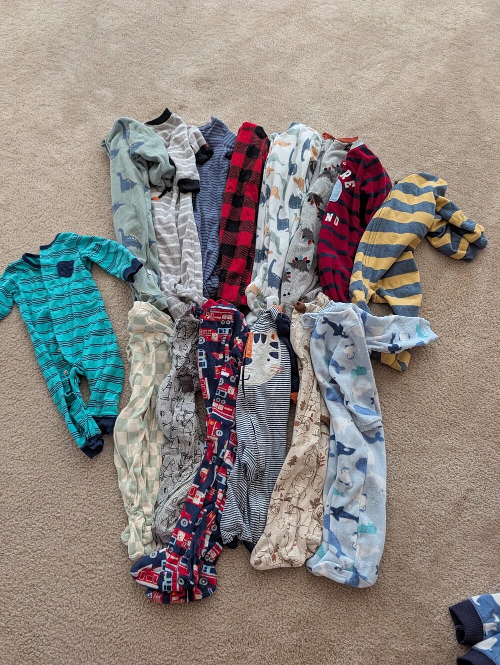 15 X 6 Month Boys Sleepers